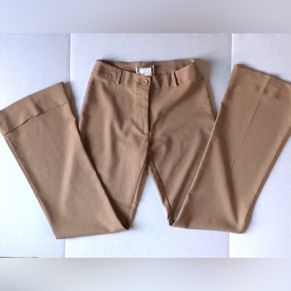 Retro circa 2000 tan slacks w lace up detail on the side- Sz 1 - Picture 8 of 11